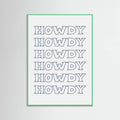 Plakat Navy Blue Howdy – plakat i druk artystyczny