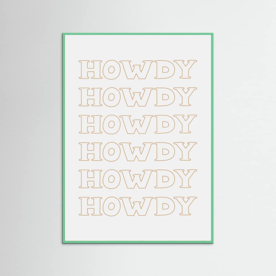 Plakat Neutral Howdy – plakat i druk artystyczny