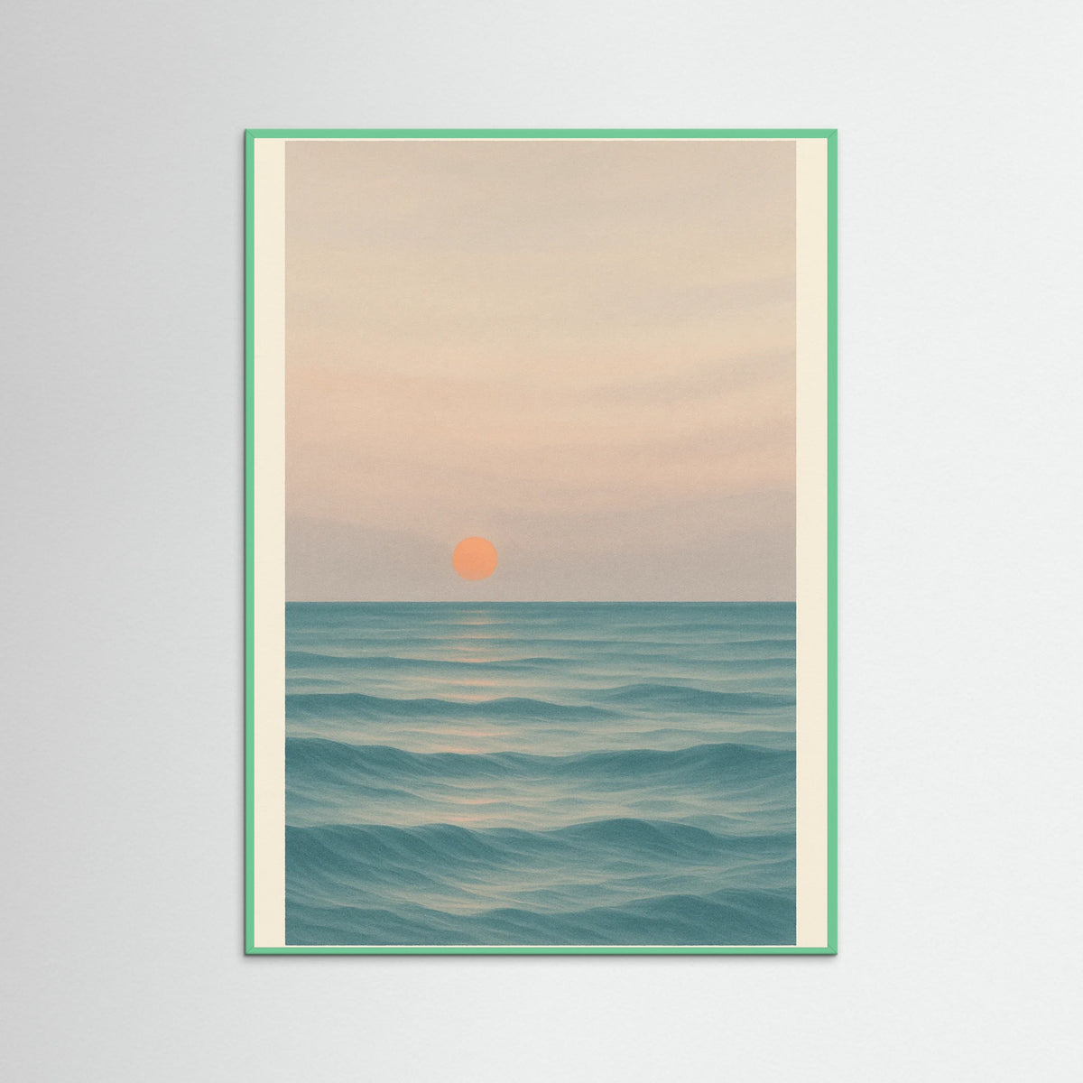 Mint Wood Ocean Embrace