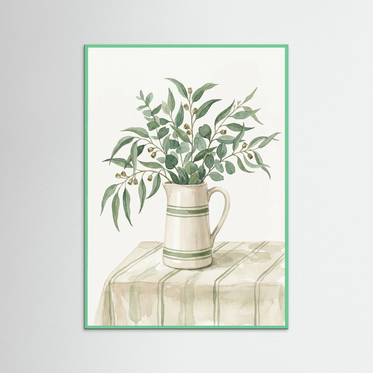 Mint Wood Olive Branch Still