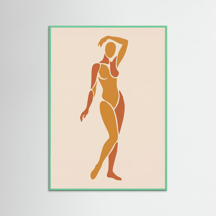 Mint Wood Orange Nude Cut Out