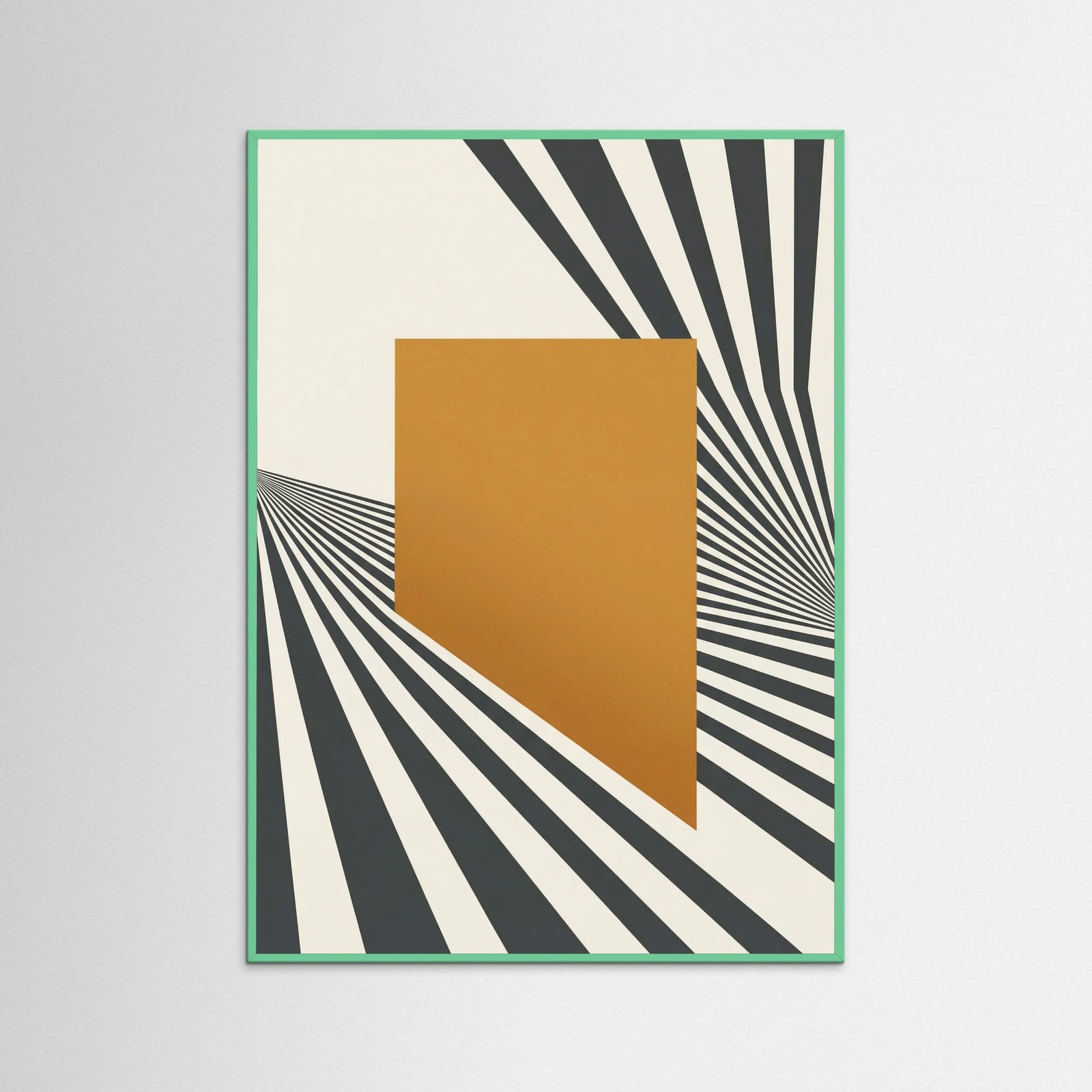 Mint Wood Orange Orbit