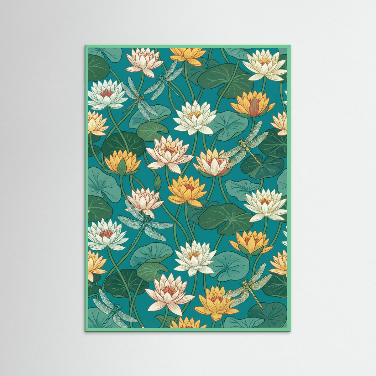 Mint Wood Orchard Pattern Blue