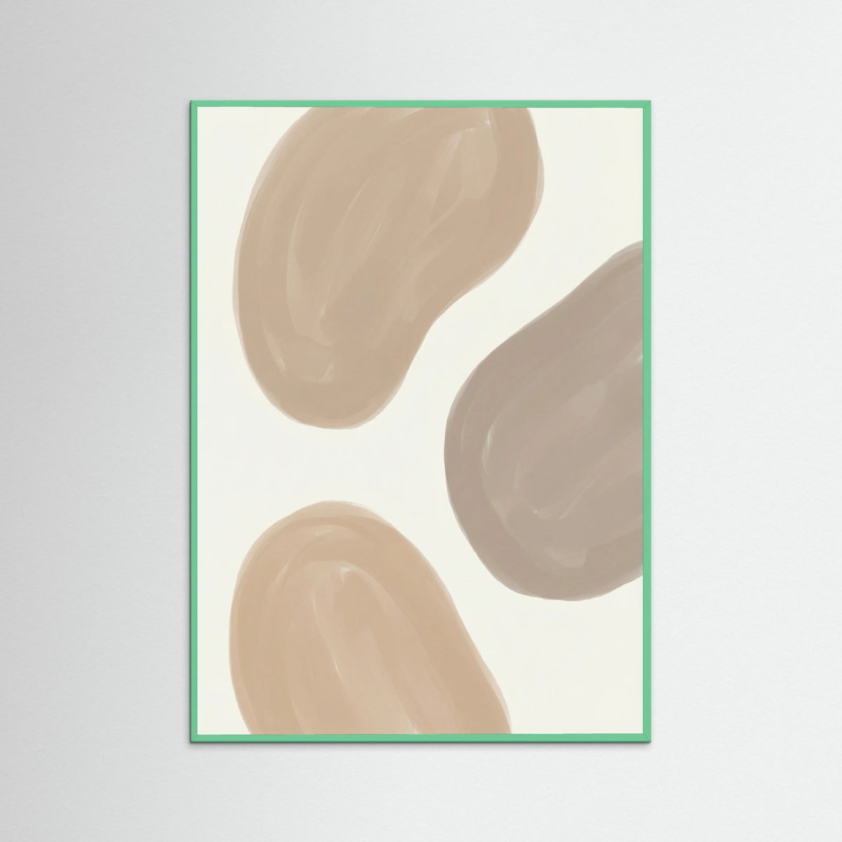 Mint Wood Organic Abstract Flow