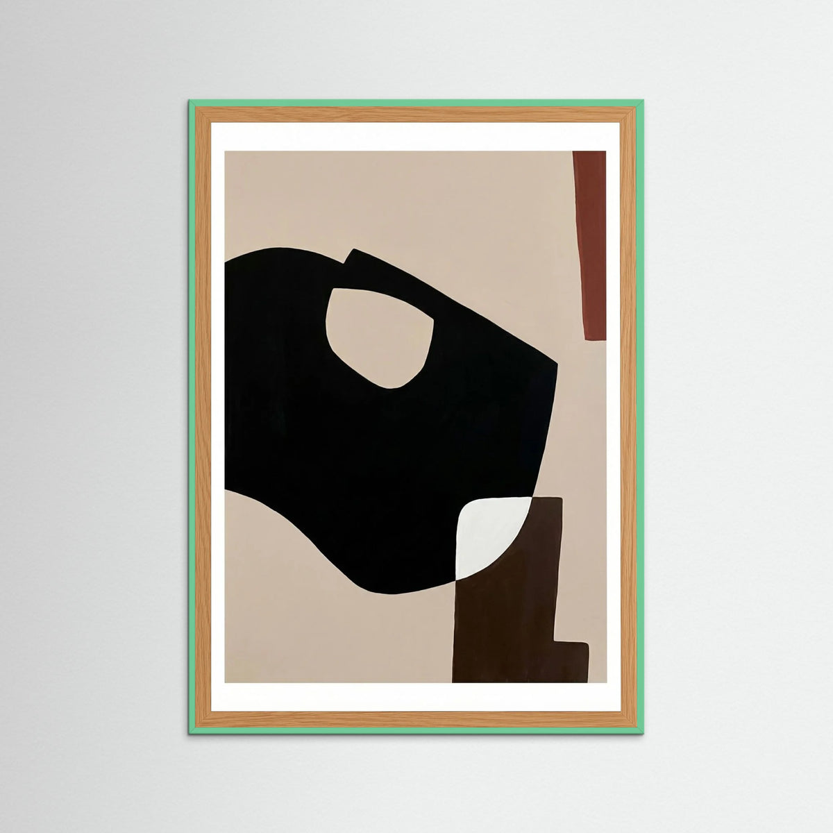 Mint Wood Organic Abstraction