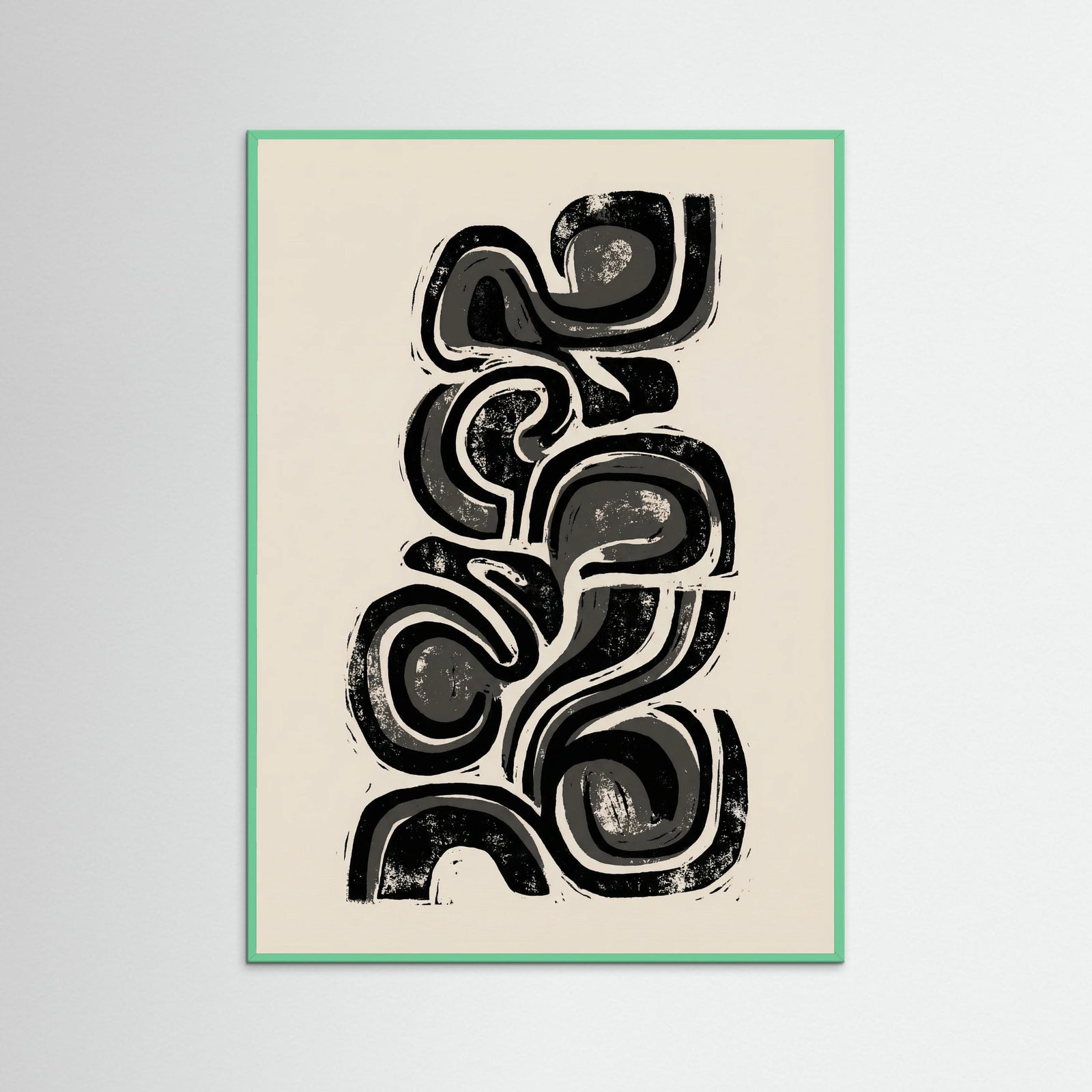 Mint Wood Organic Abstraction