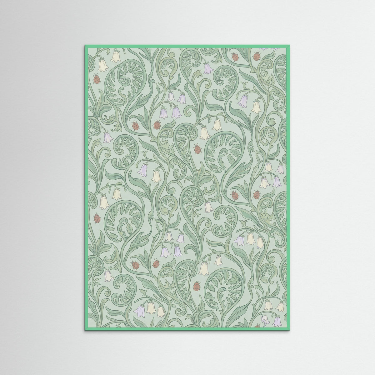 Mint Wood Organic Botanical Tapestry