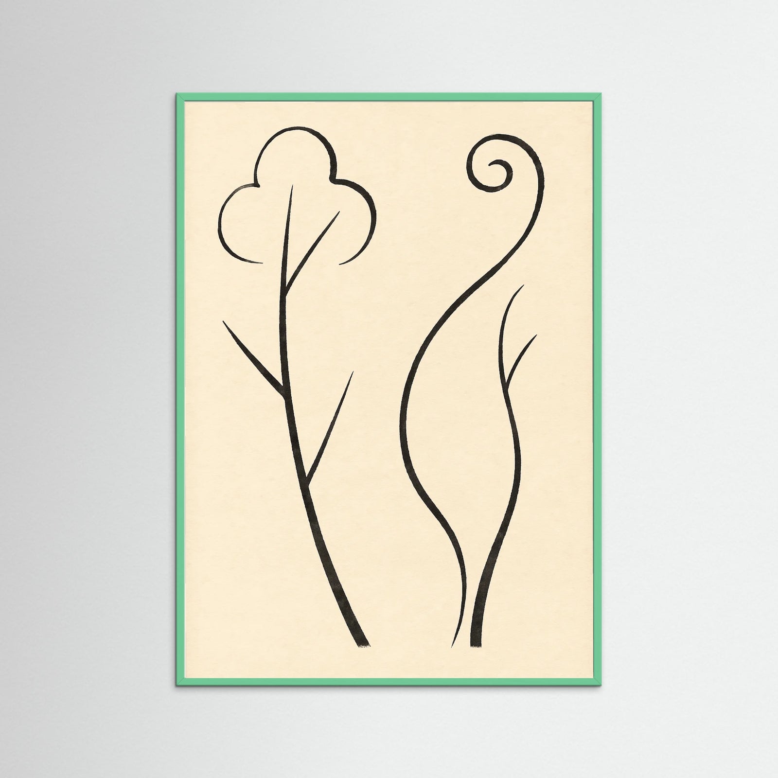 Mint Wood Organic Curves