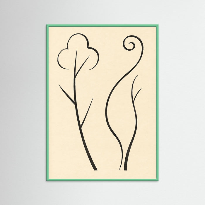 Mint Wood Organic Curves