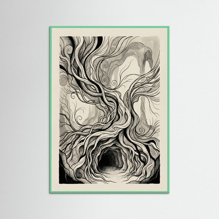 Mint Wood Organic Entanglement