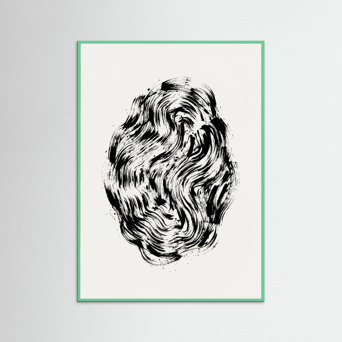 Mint Wood Organic Strokes