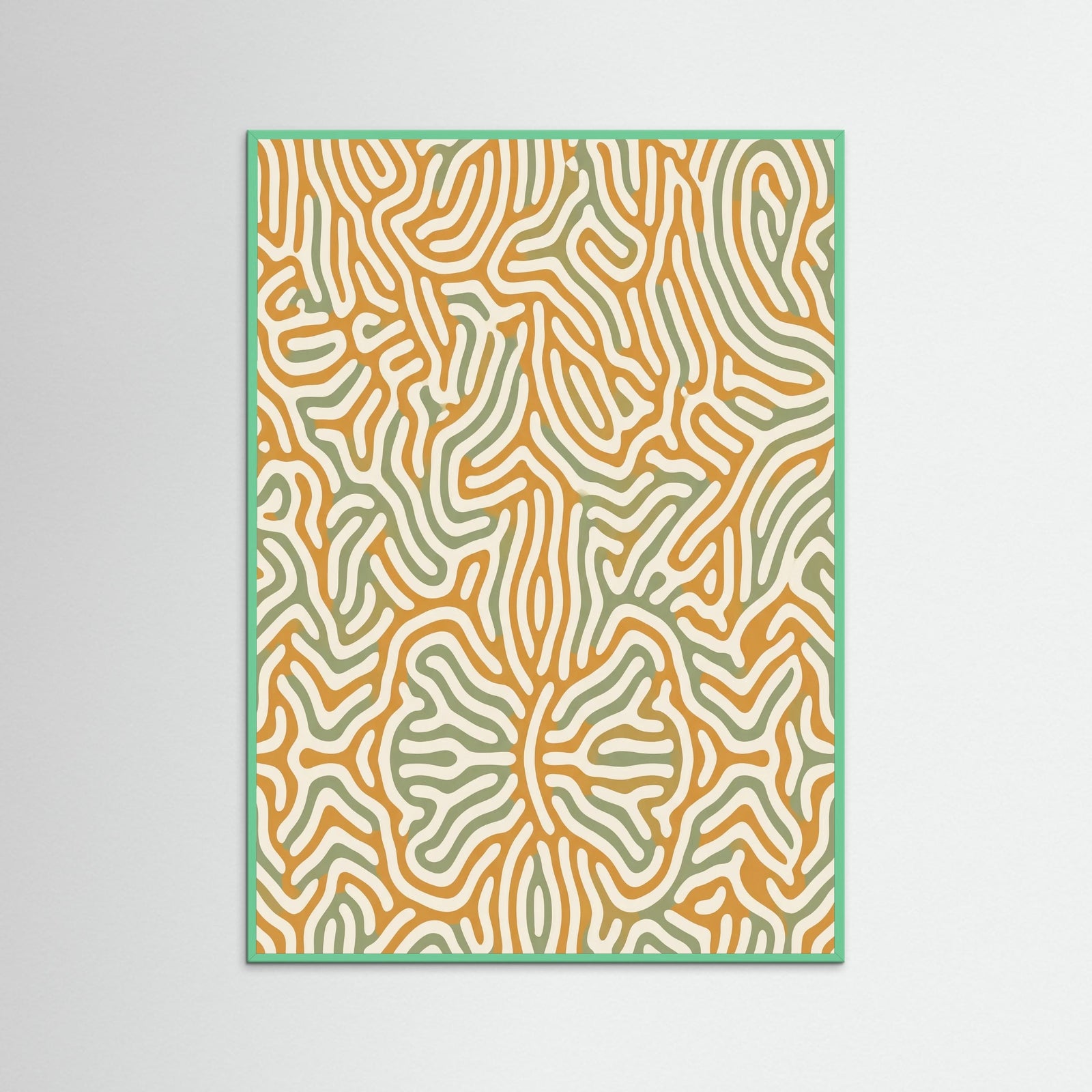 Mint Wood Organic Wavelengths