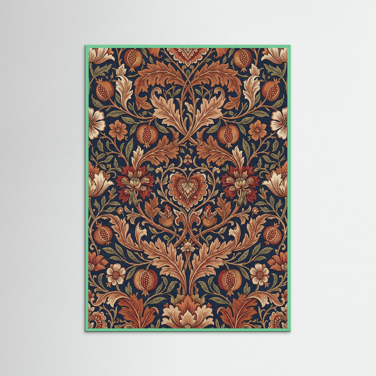 Mint Wood Ornate Foliage