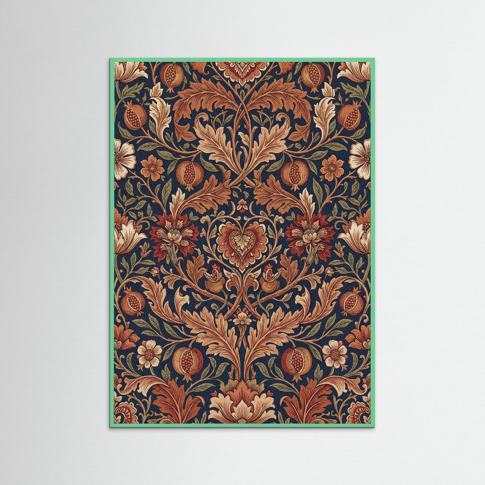 Mint Wood Ornate Foliage