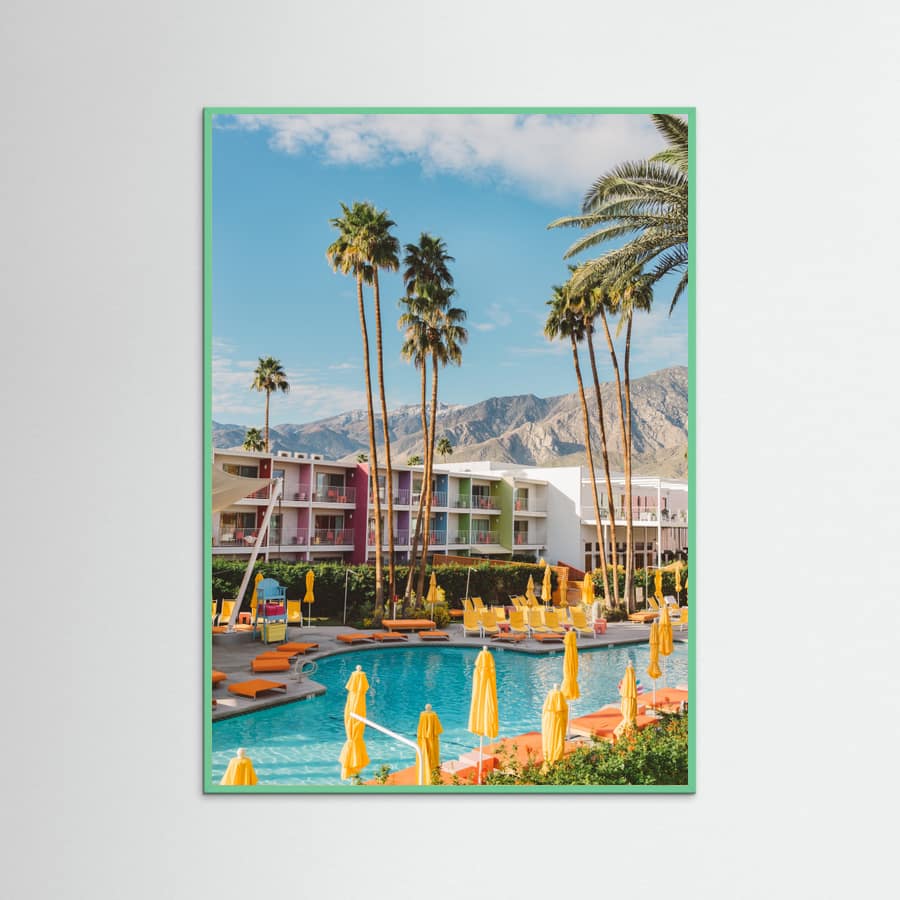 Mint Wood Palm Springs Saguaro Poster