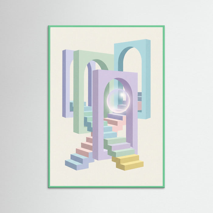 Mint Wood Pastel Perspectives