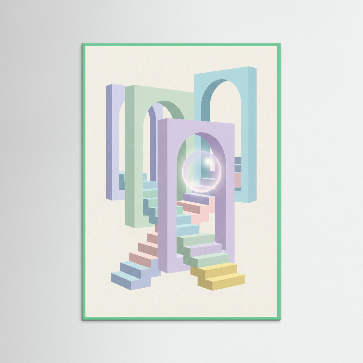 Mint Wood Pastel Perspectives