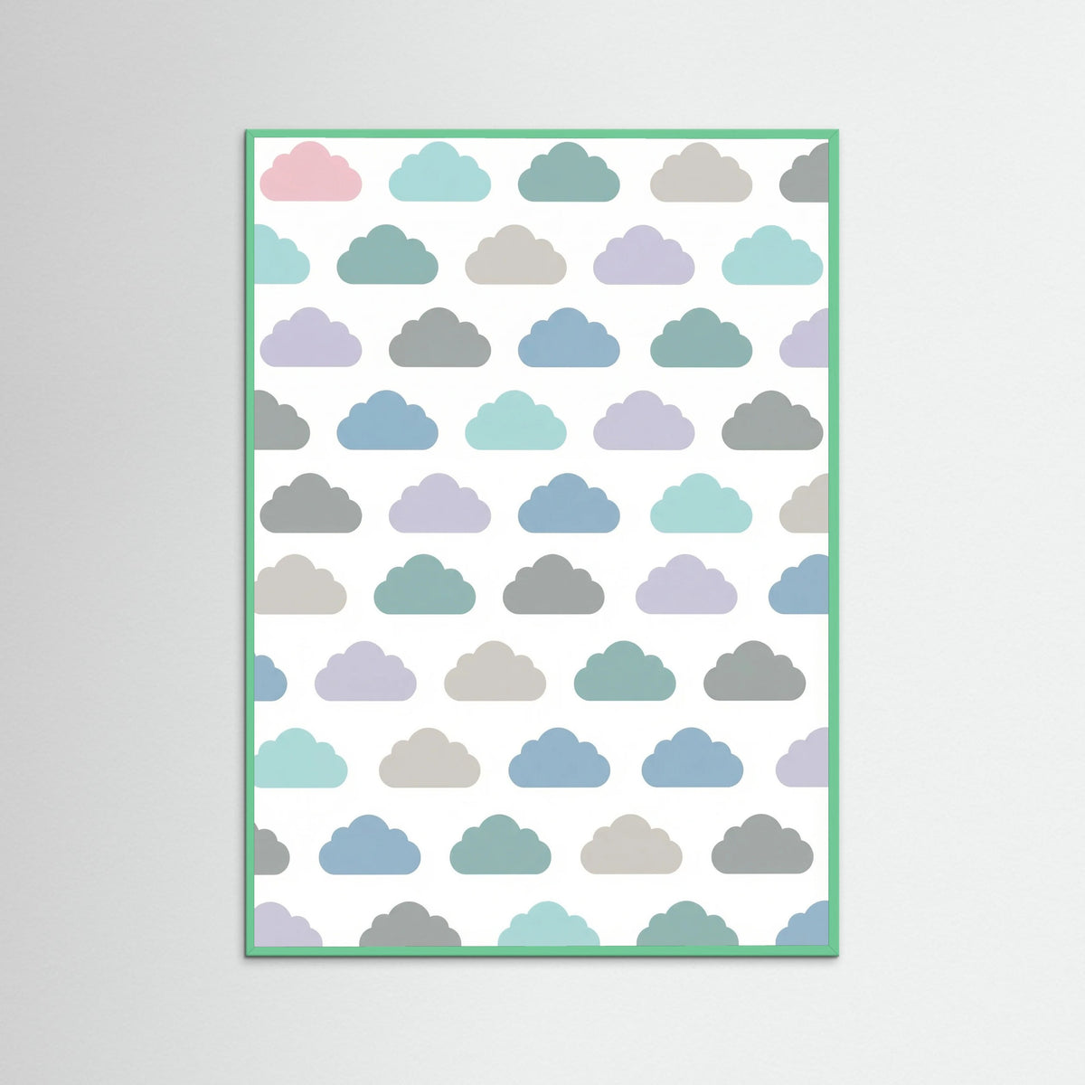 Mint Wood Pastel Rainfall