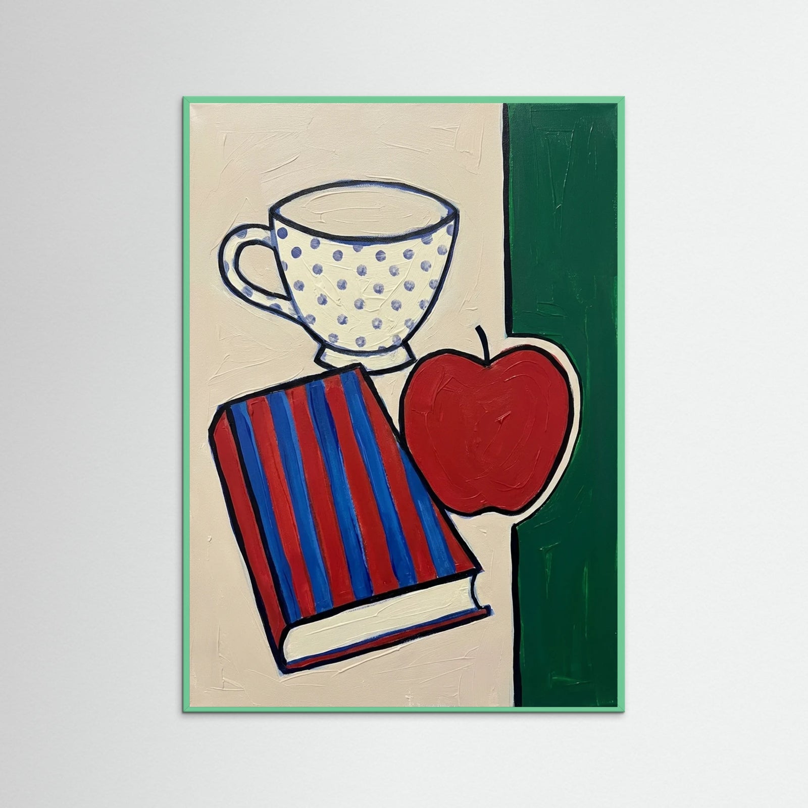 Mint Wood Patterned Forms