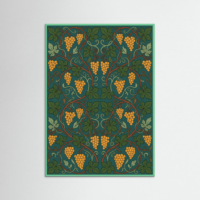 Mint Wood Patterned Life Tree