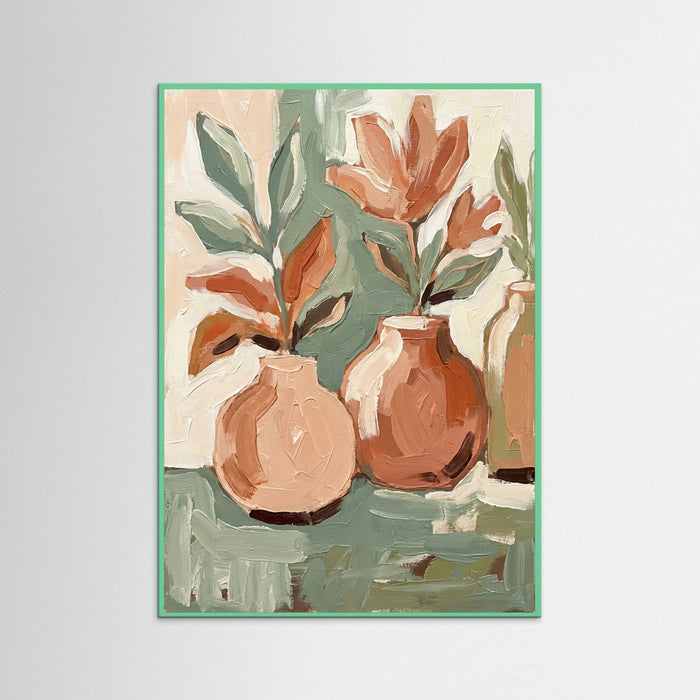 Mint Wood Petal Strokes