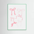 Pink Bows Poster – plakat og kunsttryk