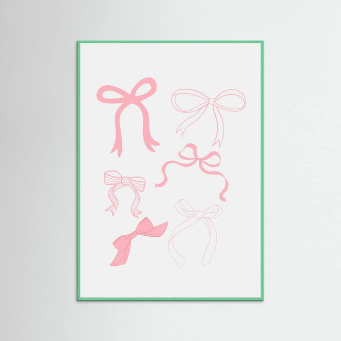 Pink Bows Poster – plakat og kunsttryk