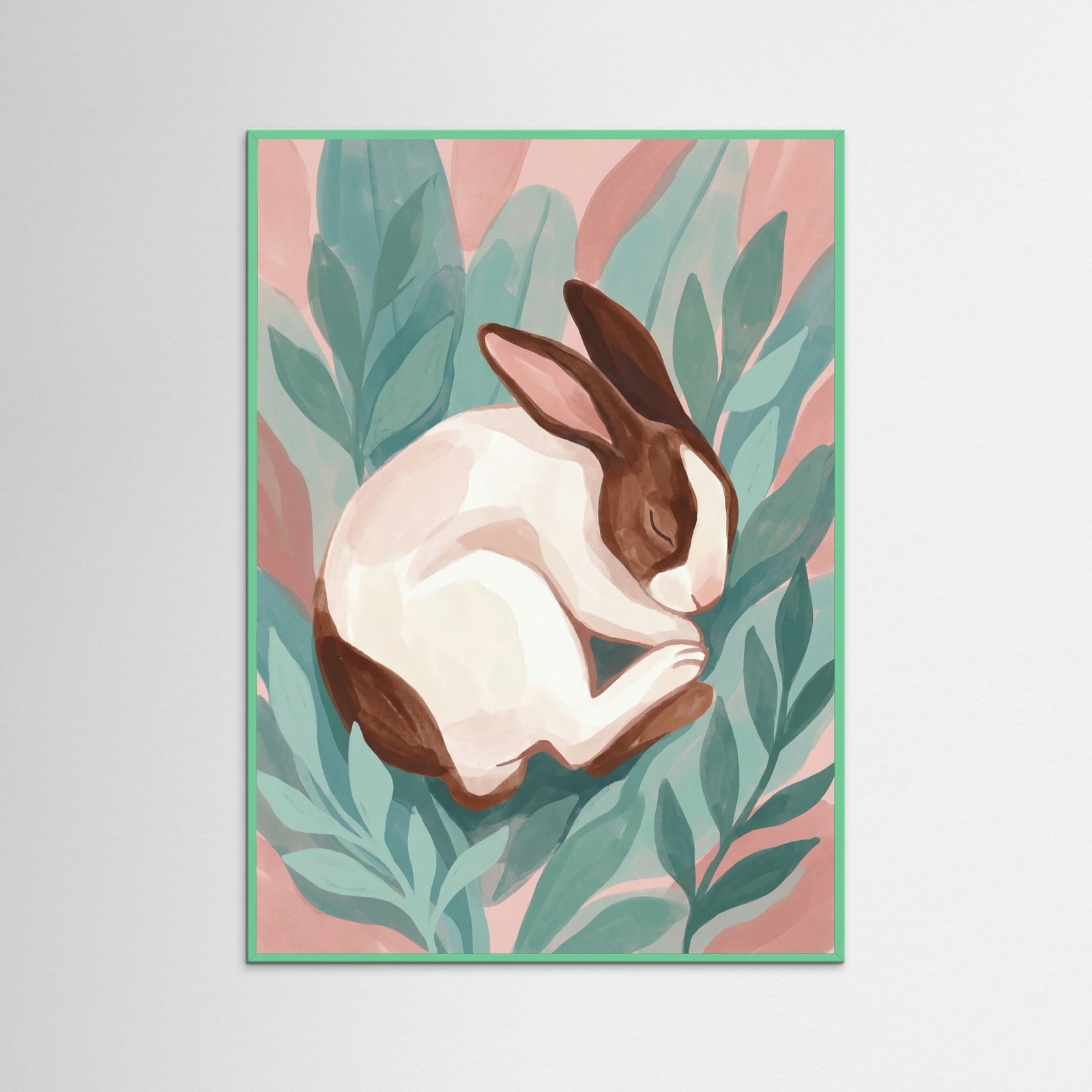 Mint Wood Pink Cat Nap