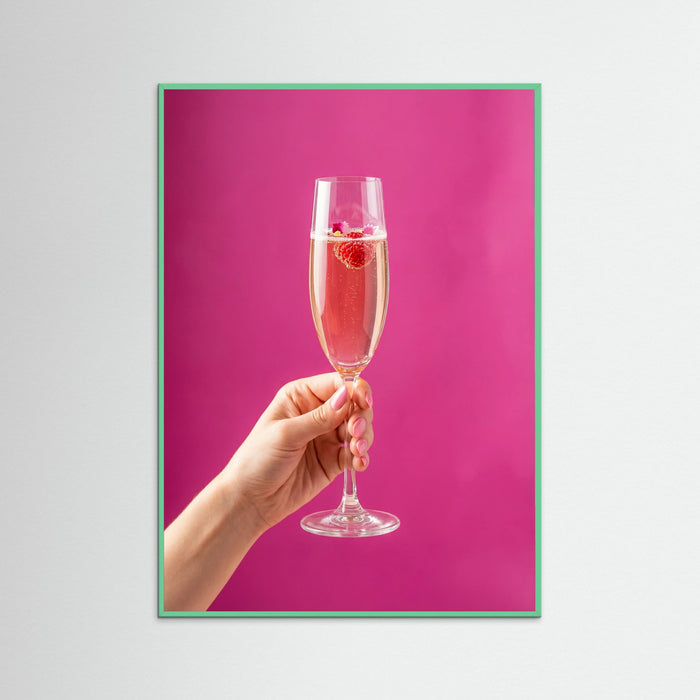 Mint Wood Pink Cheers