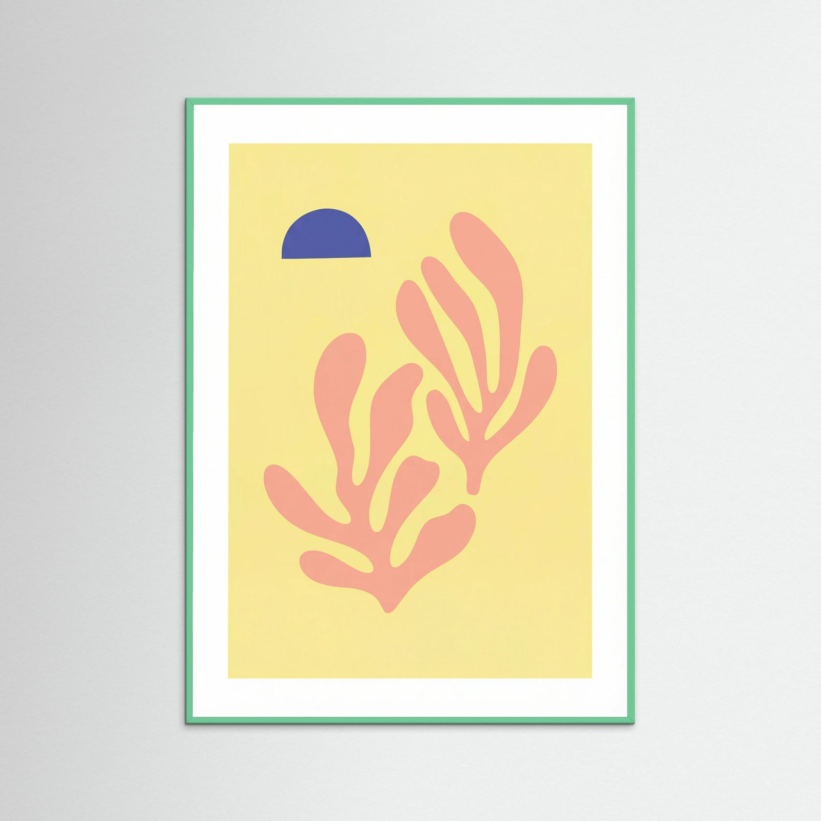 Mint Wood Pink Coral Bloom