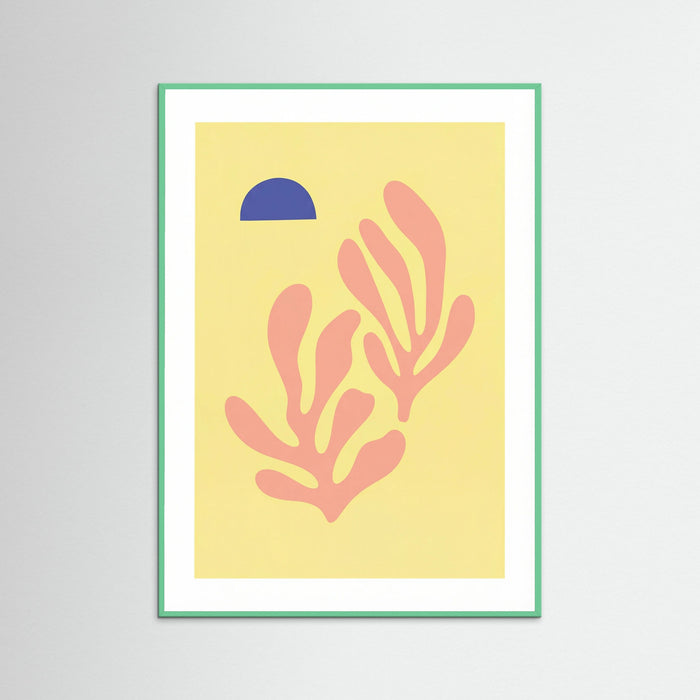 Mint Wood Pink Coral Bloom