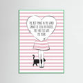 Pink Heart Poster – Poster und Kunstdruck