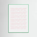 Pink Howdy Poster – plakat og kunsttryk