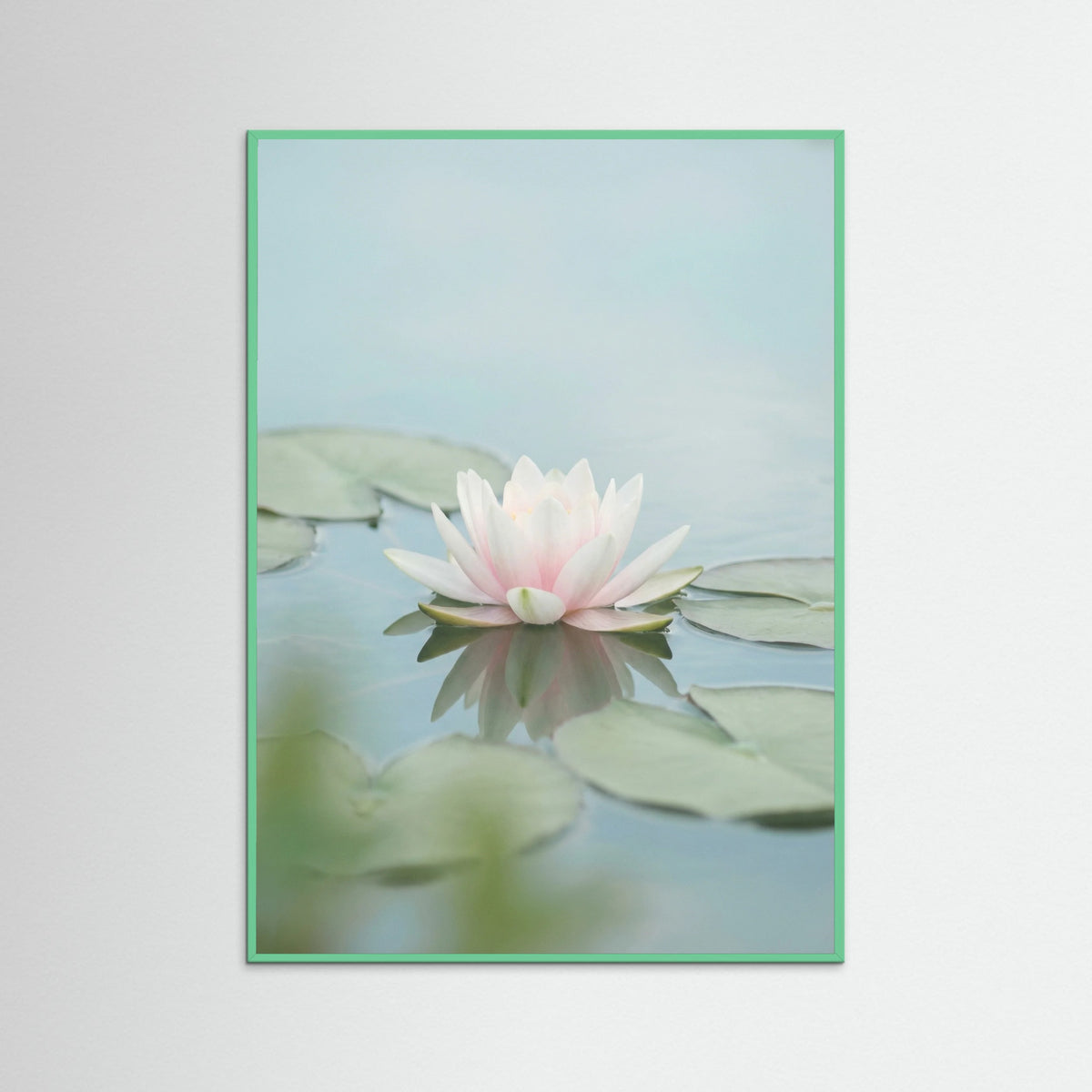 Mint Wood Pink Lotus Serenity