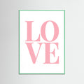 Mint Wood Pink Typography Bliss
