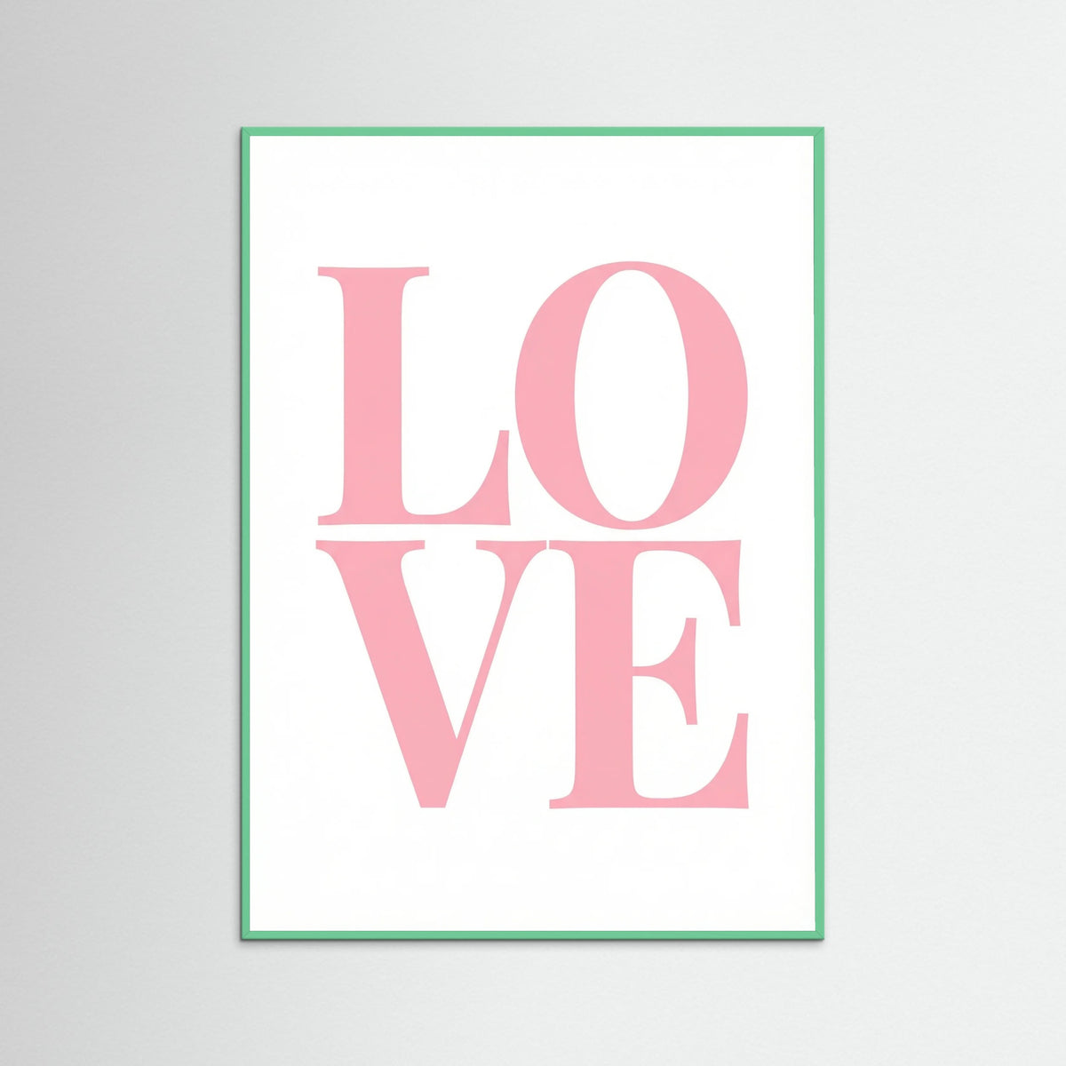 Mint Wood Pink Typography Bliss
