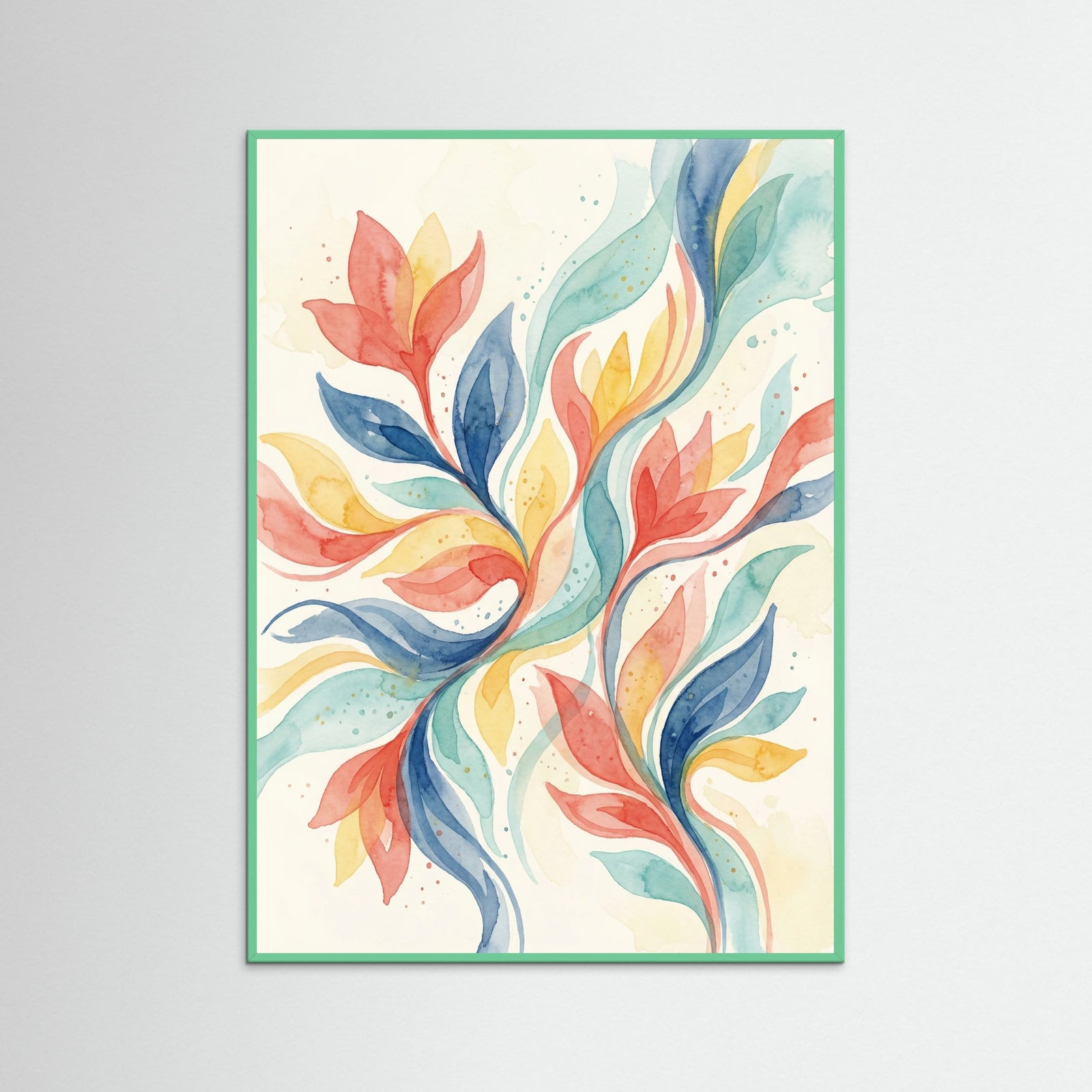 Mint Wood Playful Abstraction