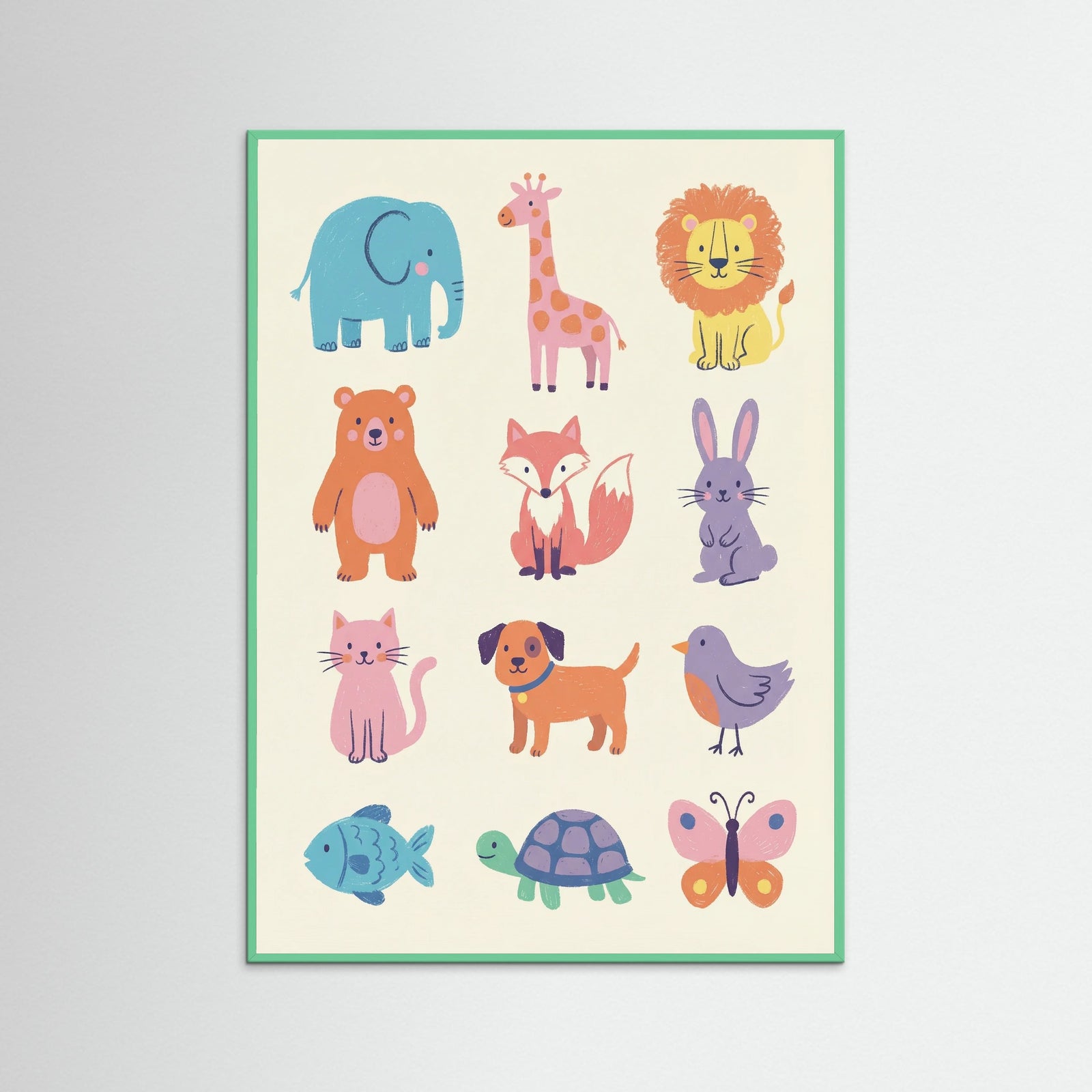 Mint Wood Playful Alphabet