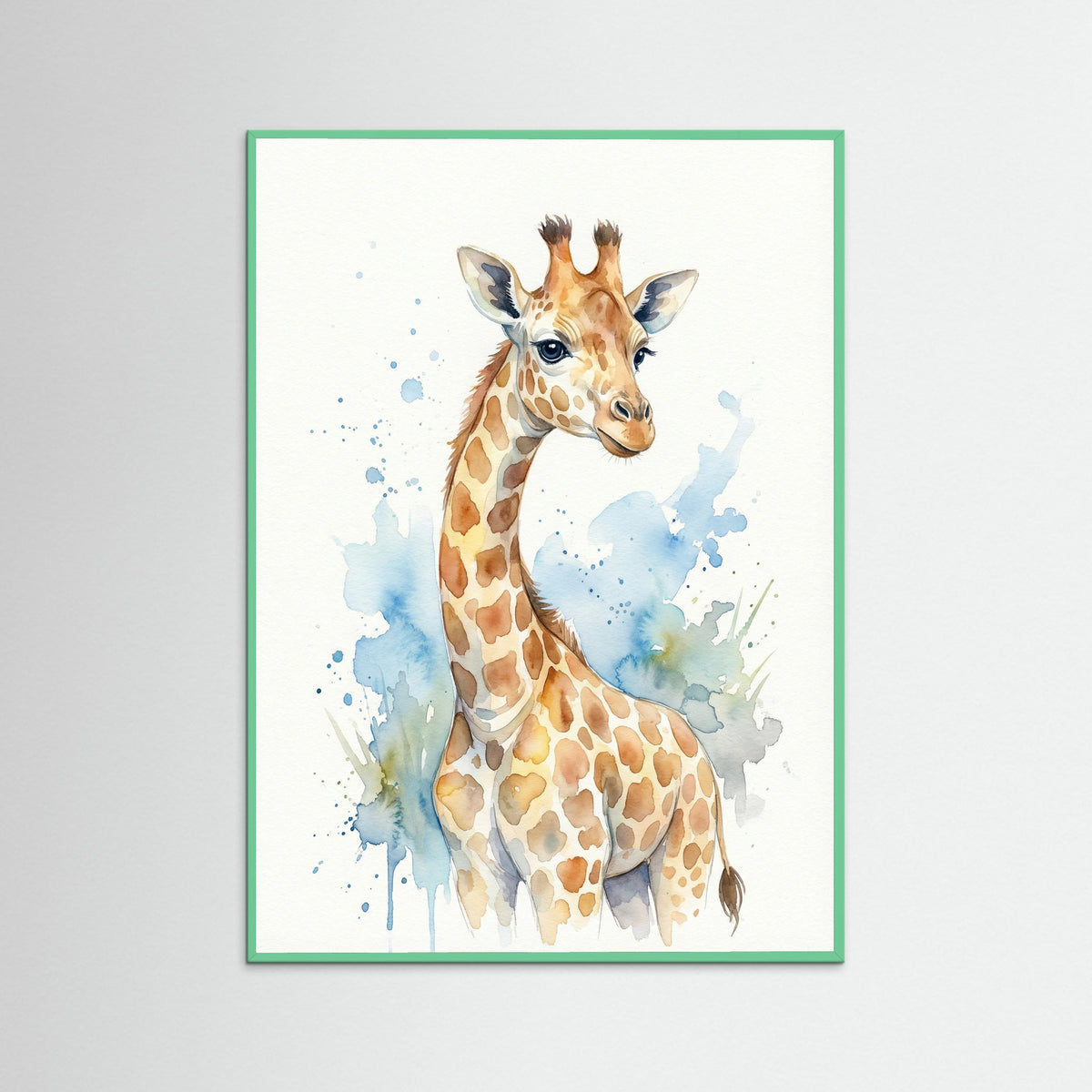 Mint Wood Playful Lion Cub