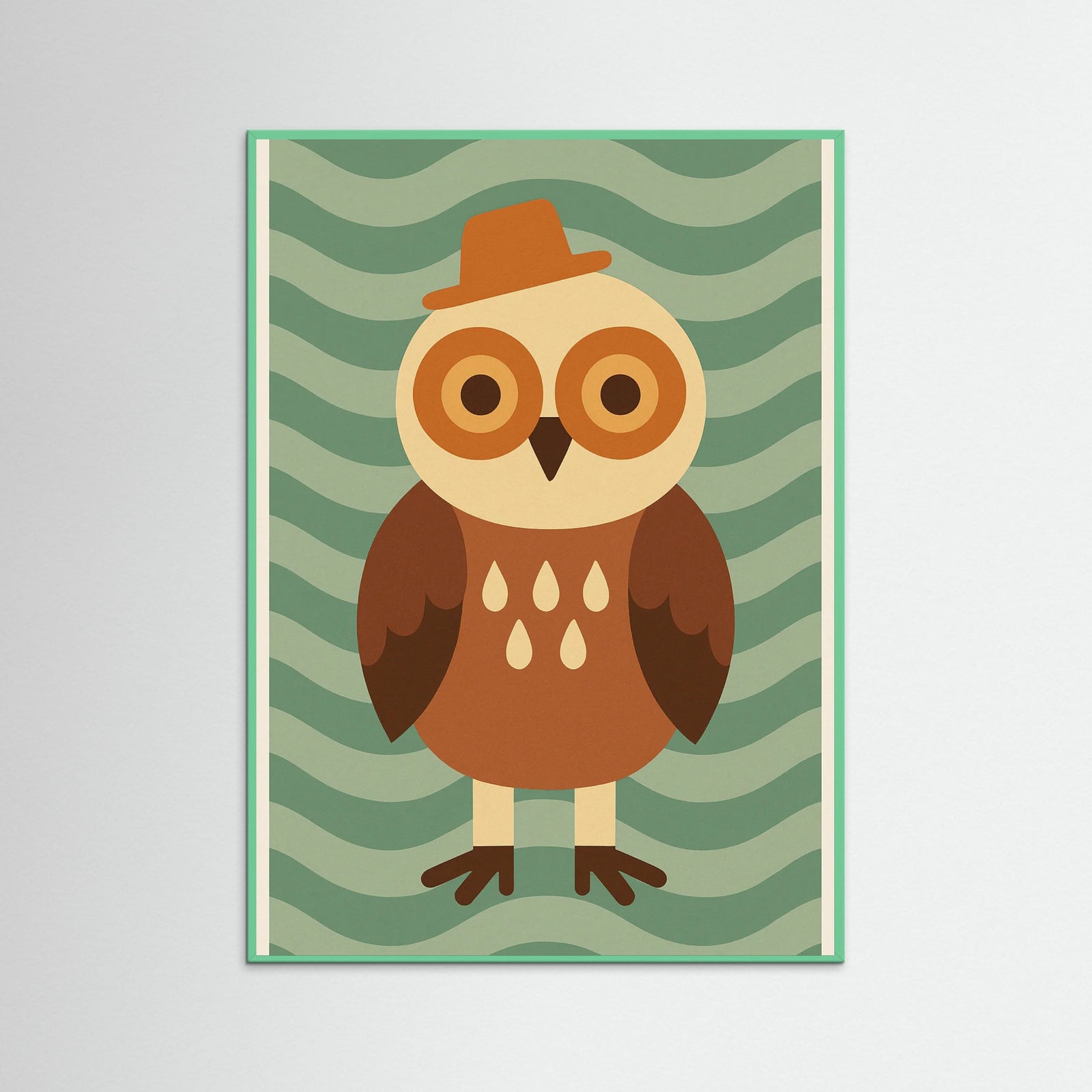 Mint Wood Playful Stripes