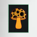 Mint Wood Polka Dot Pumpkin