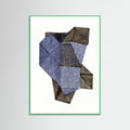 Mint Wood Polygonal shape XV. Poster