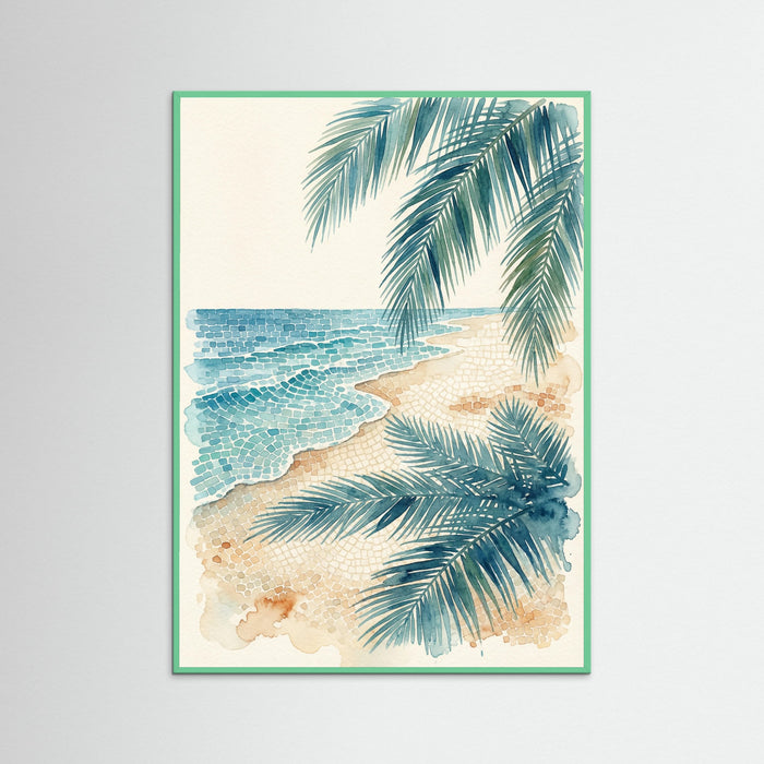 Mint Wood Poolside Serenity