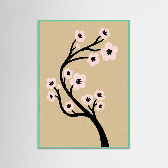 Mint Wood Poppy Silhouette