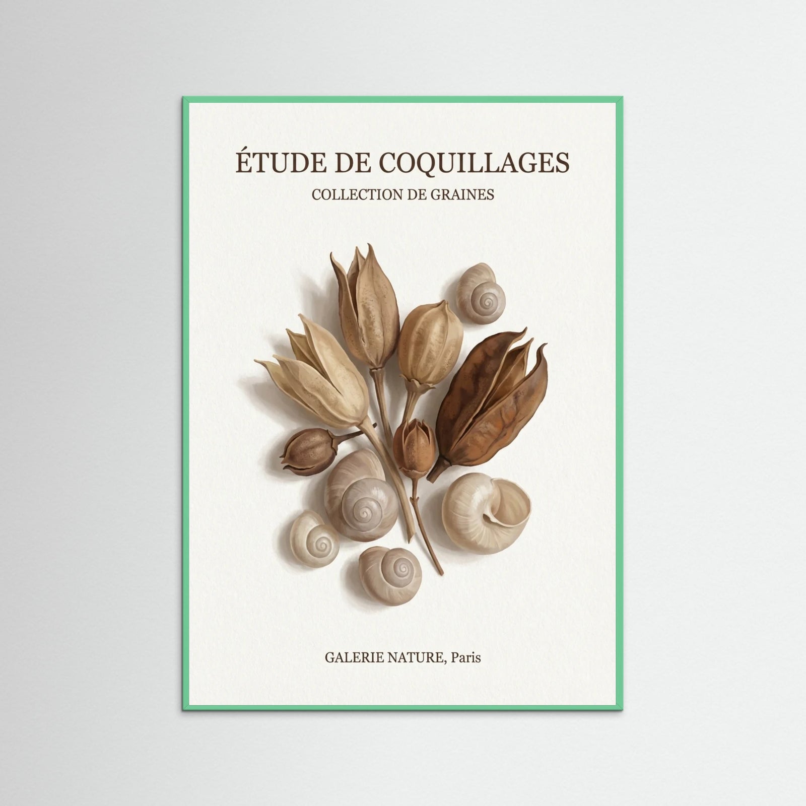 Mint Wood Pressed Foliage