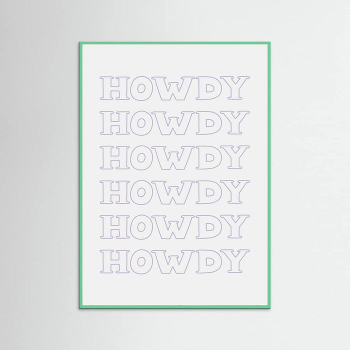 Plakat Purple Howdy – plakat i druk artystyczny