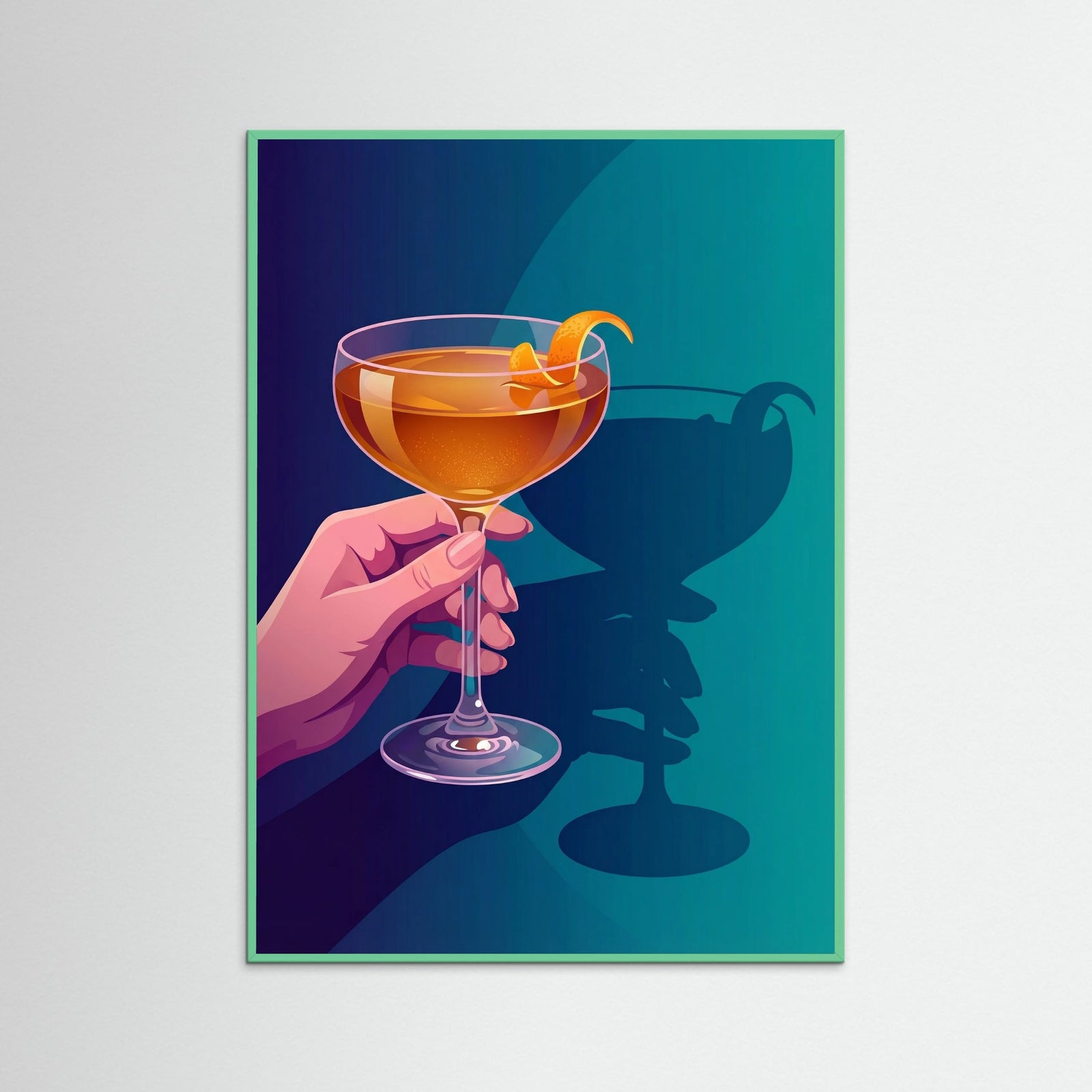 Mint Wood Purple Pour