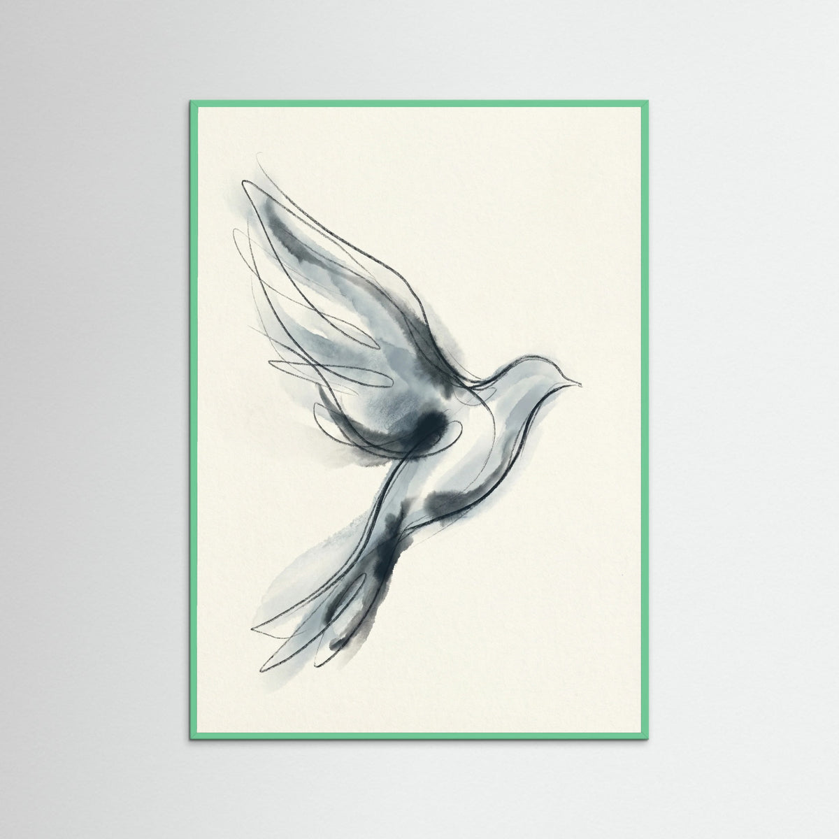 Mint Wood Quiet Abstraction