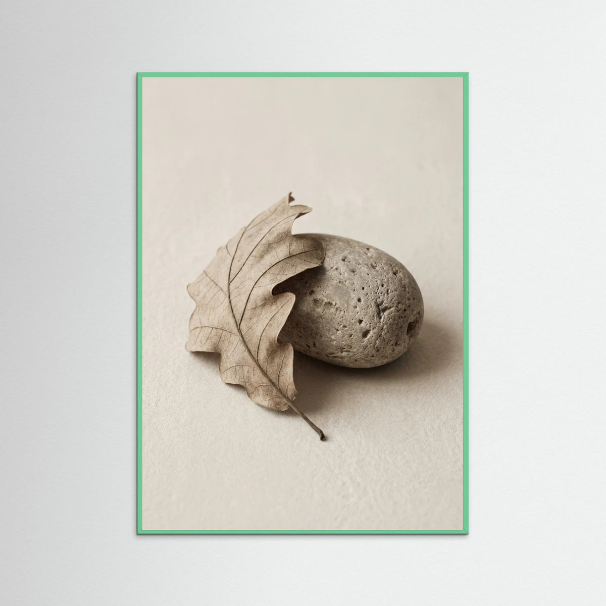 Mint Wood Quiet Gourd Study