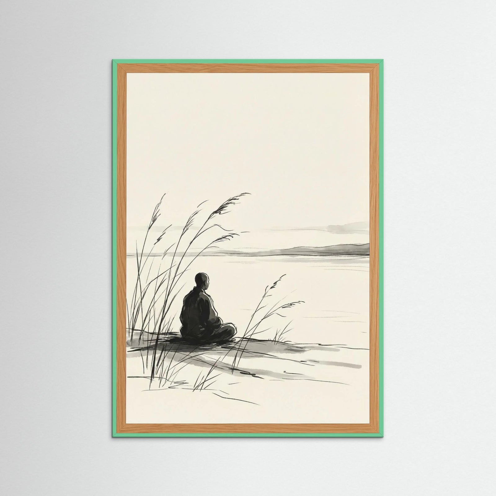 Mint Wood Quiet Reflection Black
